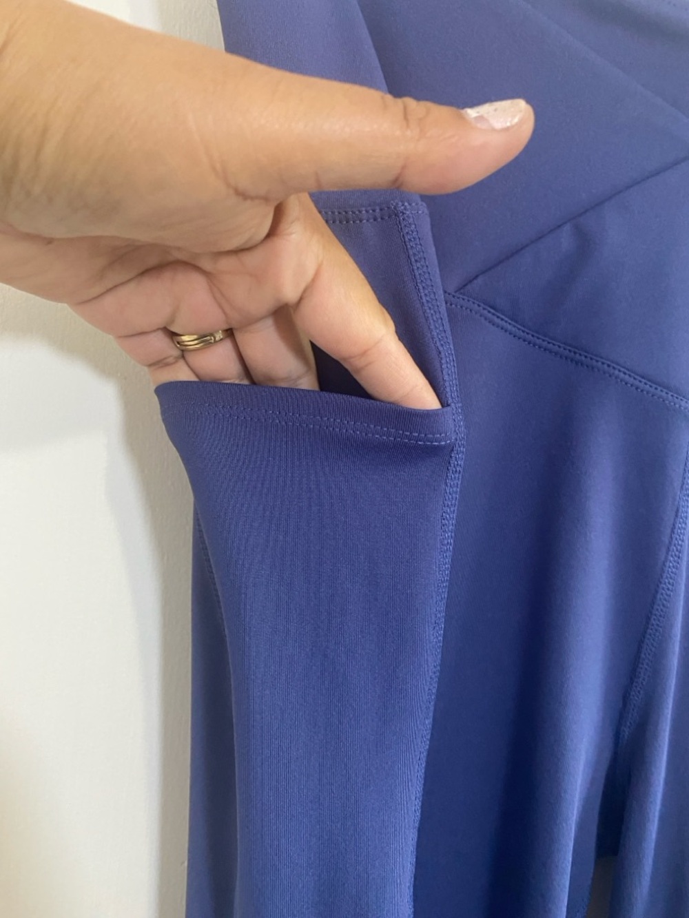 Baleaf Laureate Women's Crossover High-Waisted Flare Yoga Pants 2XL Blue NWT - Picture 5 of 11